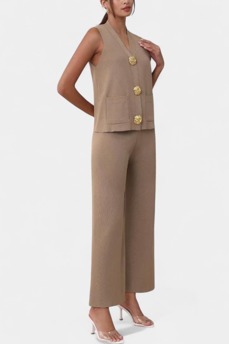 Women's Knit Vest with Wide-Leg Pants, photo 2