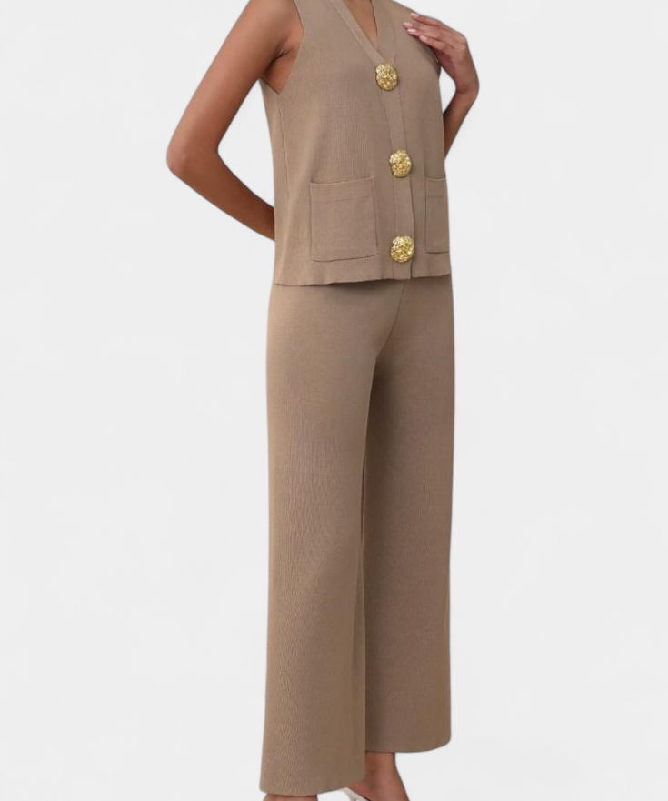 Women's Knit Vest with Wide-Leg Pants, photo 2