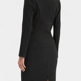 Chic Blazer and Pencil Skirt Ensemble with Notched Collar, photo 12