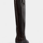 Brown Leather Equestrian Boots, Low Heel, photo 3