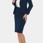 Chic Blazer and Pencil Skirt Ensemble with Notched Collar, photo 10