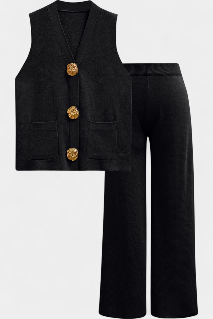Women's Knit Vest with Wide-Leg Pants, photo 6