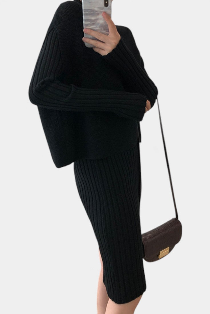 Modern Silhouette Two-Piece Knit Ensemble, photo 8