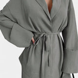 Women's V-Neck Blazer and Flared Pants Set, photo 14