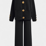 Classic Cardigan Set with Wide-Leg Pants, photo 6