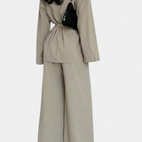Women's V-Neck Blazer and Flared Pants Set, photo 18