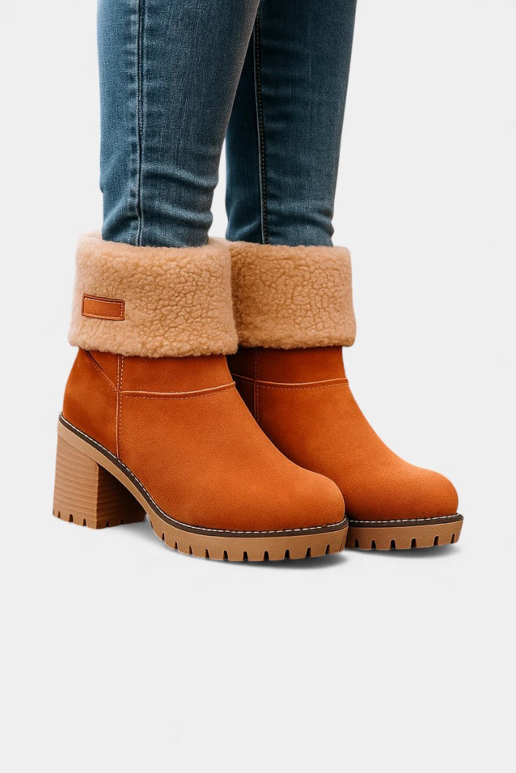 Sienna Faux Fur Block Heel Ankle Boots, photo 18