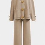 Classic Cardigan Set with Wide-Leg Pants, photo 4