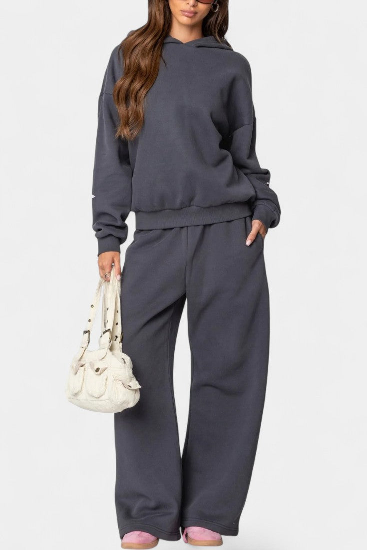 Relaxed Hoodie Ensemble with Flowing Pants, photo 4