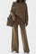 Women's Chic & Relaxed Casual Ensemble in Brown