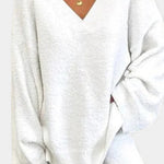 Women's Cozy V-Neck Two-Piece Daily Outfit, photo 5