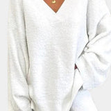 Women's Cozy V-Neck Two-Piece Daily Outfit, photo 5