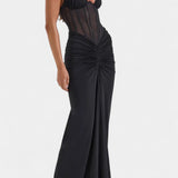 Mesh Corset Halter with Gathered Maxi Skirt Ensemble, photo 2