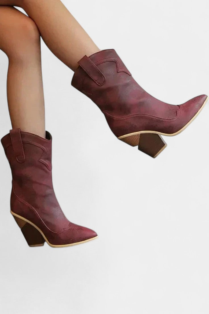 Women's Western Pointed-Toe Ankle Boots, photo 3