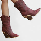 Women's Western Pointed-Toe Ankle Boots, photo 3