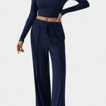 Elastic-Fit Viscose Yoga Set with Round Neck, photo 13