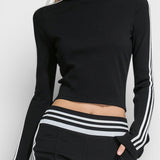 Retro Black Knit Set with Flared Pants, photo 2