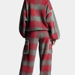 Women's Urban Checkered Color-Block Ensemble, photo 5