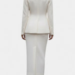 Blazer Set with Square Collar and Flowing Long Skirt, photo 3
