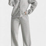 Cozy Cardigan Jacket & Wide-Leg Pants Set, photo 2
