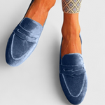 Olivrah Comfortable Loafers in Blue