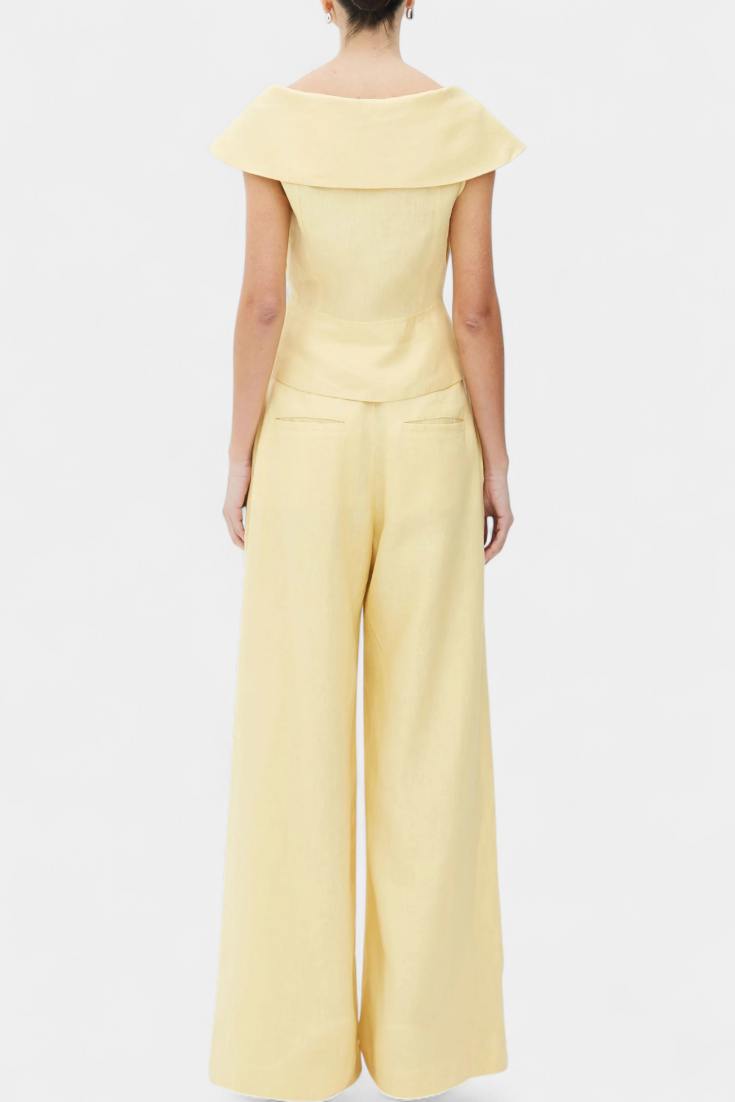 Ensemble Structured Top with Wrap Neck and Palazzo Pants, photo 6