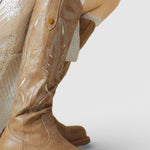 Long Embroidered Boots Featuring Back Zipper, photo 6