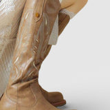 Long Embroidered Boots Featuring Back Zipper, photo 6
