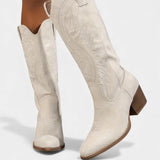 Suede Eusty Cowboy Boots with Block Heel, photo 6