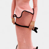 Asymmetric Knit Set with Shimmer Midi Skirt, photo 3