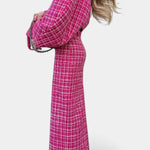 Women's Blazer and Plaid Tweed Skirt Set, photo 3
