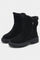 Fur-Trimmed High-Top Platform Snow Boots in Black