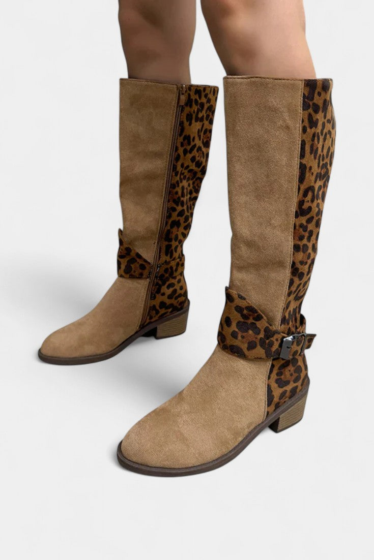 Women's Stylish and Cozy Leopard Print Boots, photo 2