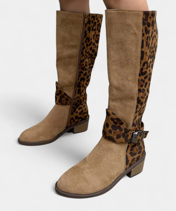 Women's Stylish and Cozy Leopard Print Boots, photo 2