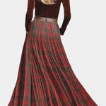 Lace Top & Red Checkered Skirt Set, photo 4