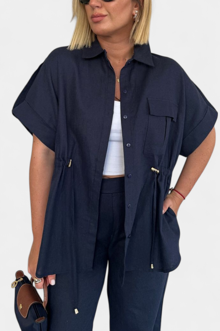 Relaxed Fit Two-Piece Linen and Cotton Set, photo 4
