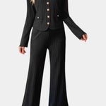 Minimalist Knit Top with Wide-Leg Pants Set, photo 2