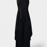 Asymmetrical Sleeveless Outfit with Pleated Pants, photo 9