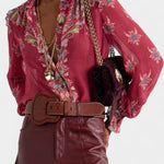 Bohemian Print Ruffled Chiffon Set by Amancia, photo 5