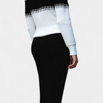 Two-Tone Long Sleeve Midi Knit Dress Ensemble, photo 2