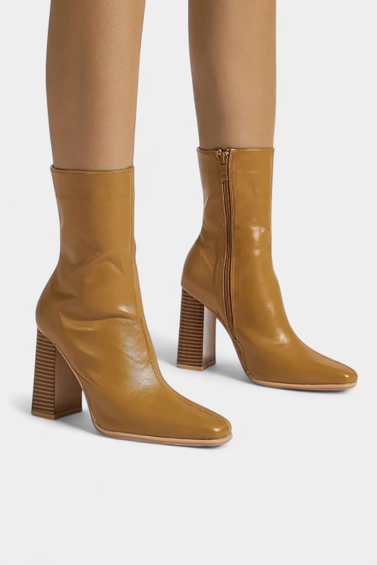 Contemporary Mid-Calf Boots, Spacious Fit