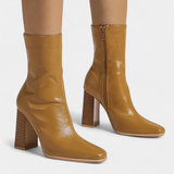 Contemporary Mid-Calf Boots, Spacious Fit