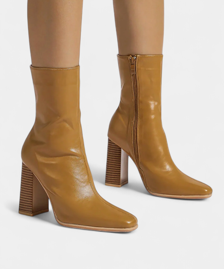 Contemporary Mid-Calf Boots, Spacious Fit