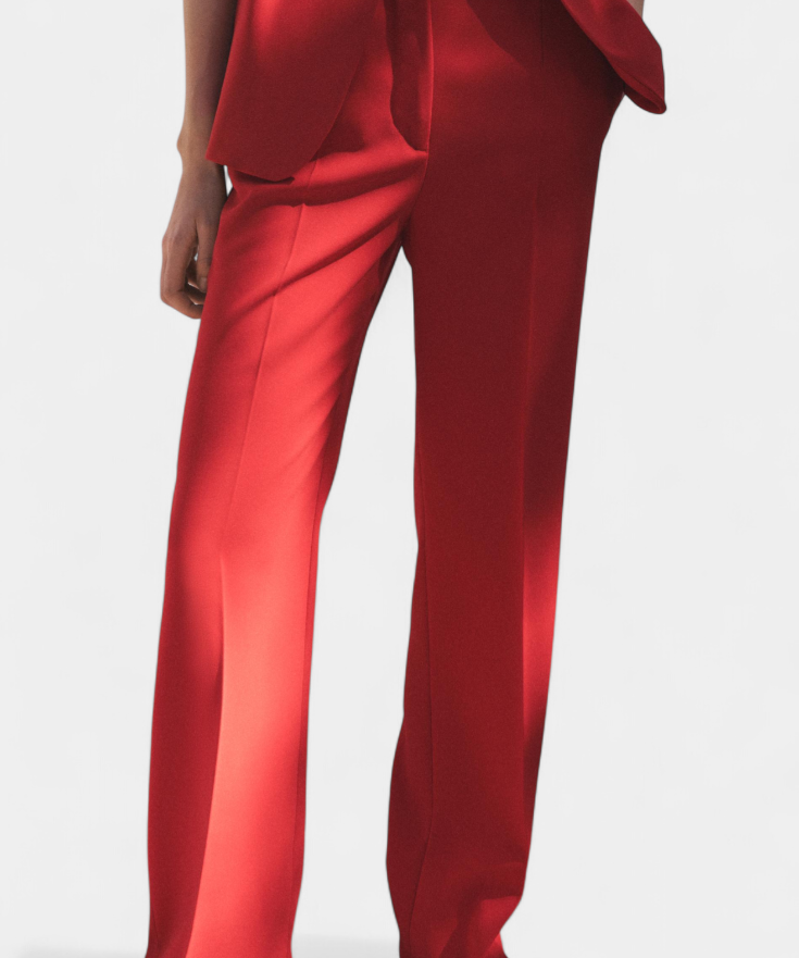 Women's Belted Gilet and Wide-Leg Pant Set, photo 2