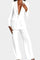 Blazer and High-Waisted Pants Ensemble in White