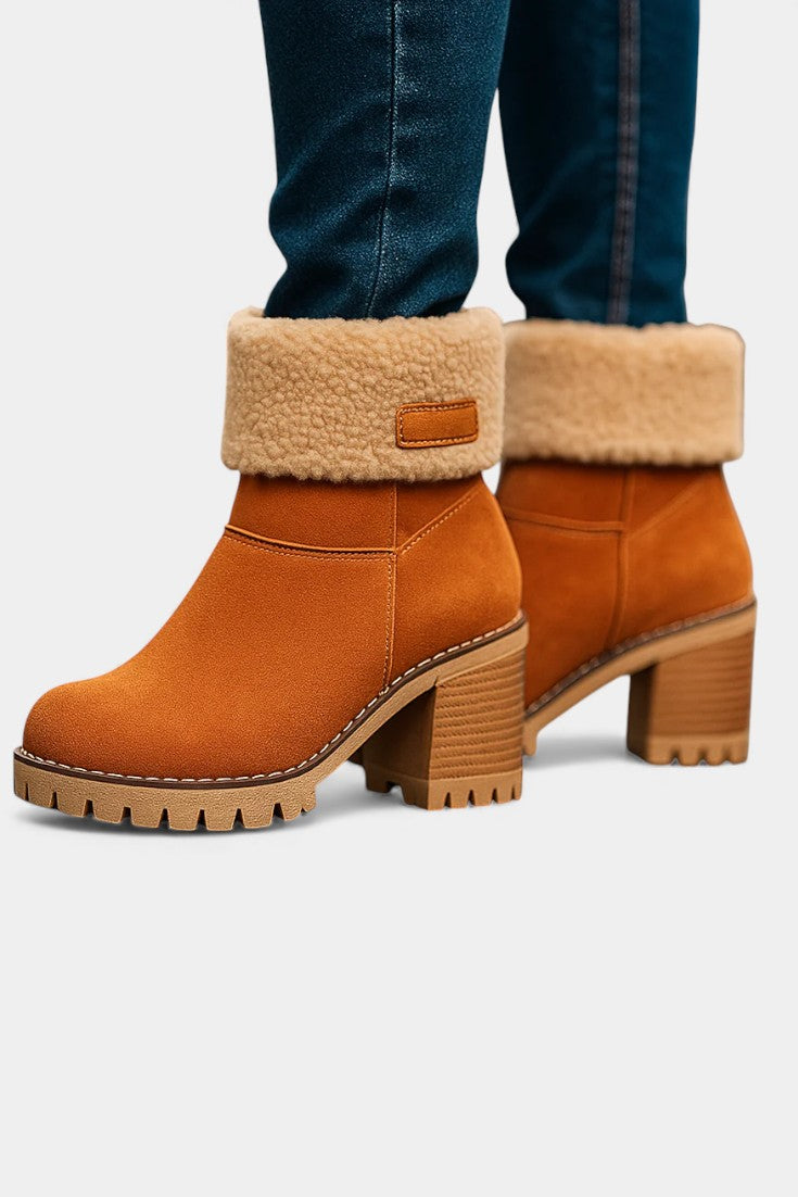 Sienna Faux Fur Block Heel Ankle Boots, photo 19
