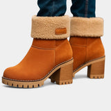 Sienna Faux Fur Block Heel Ankle Boots, photo 19