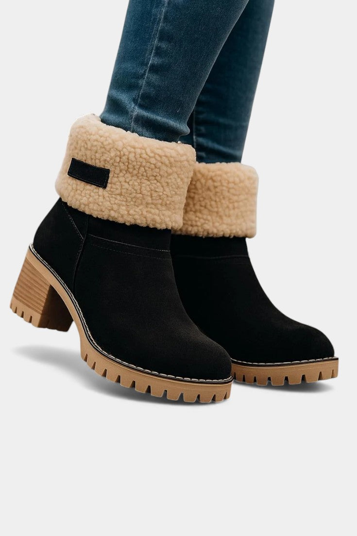 Sienna Faux Fur Block Heel Ankle Boots, photo 22