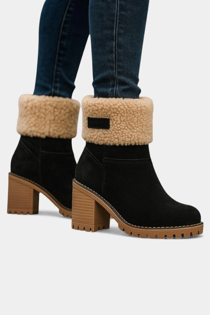 Sienna Faux Fur Block Heel Ankle Boots, photo 23