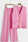 Women's Knit Vest with Wide-Leg Pants in Pink